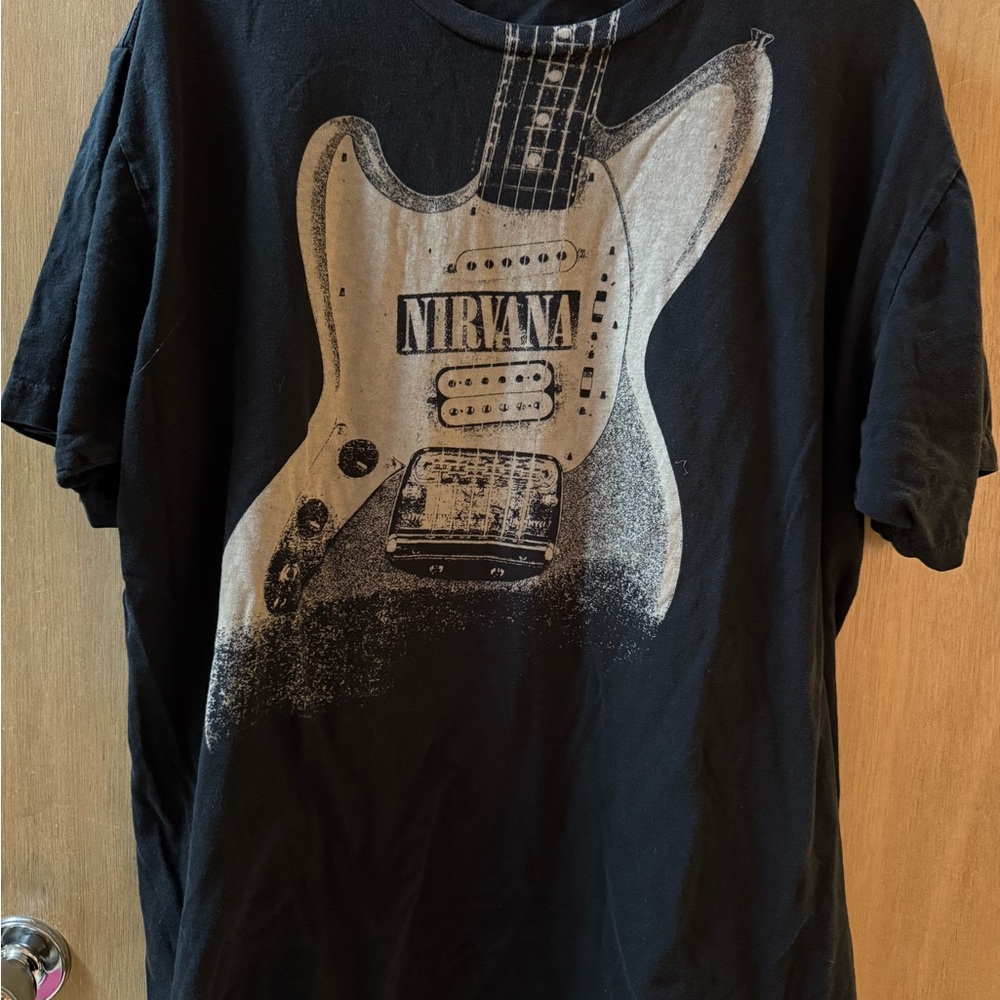 2005 Black Nirvana Tee with Graphic Design